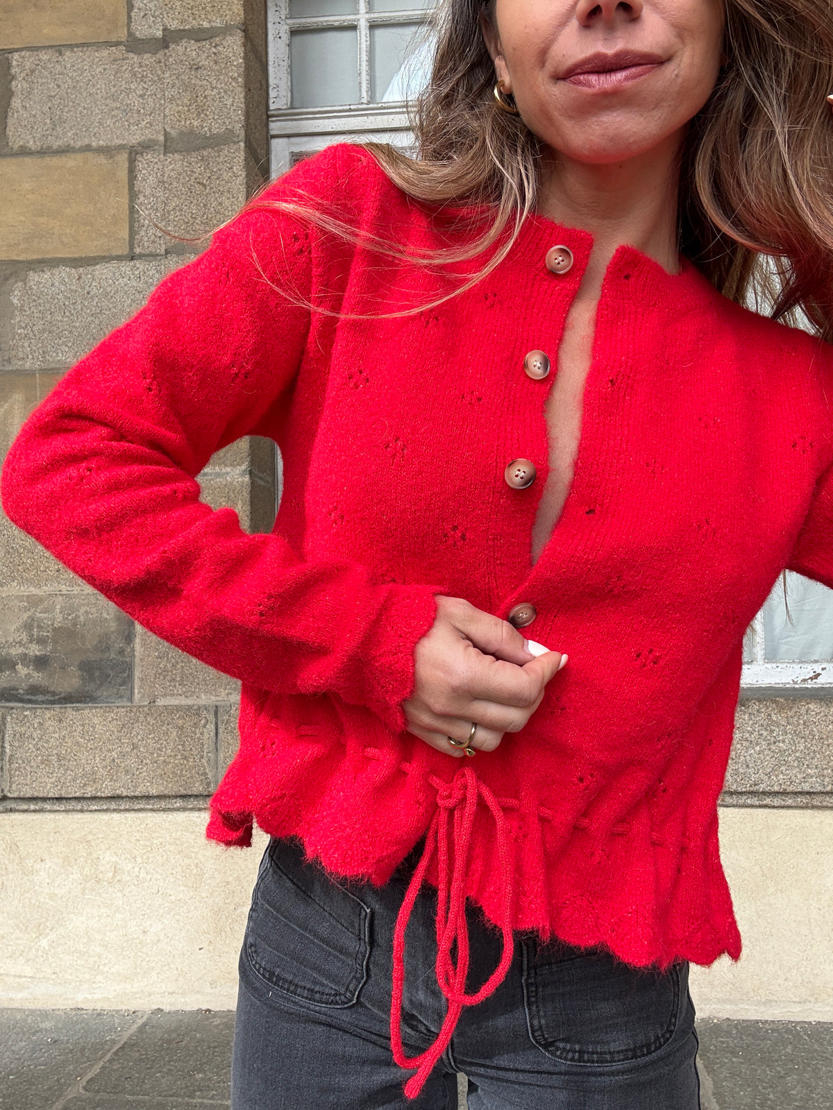 Cardigan Emma rouge