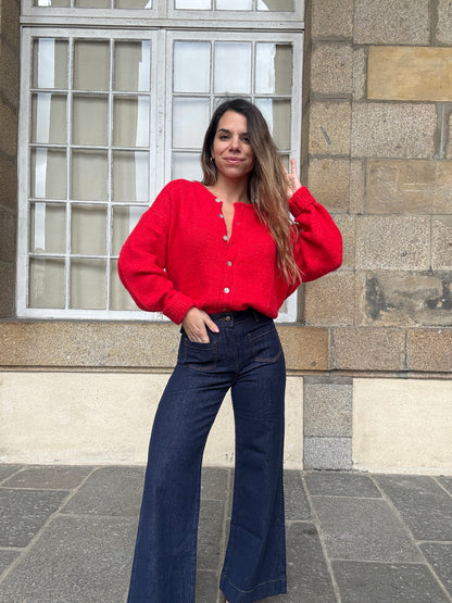 Cardigan Charlie rouge