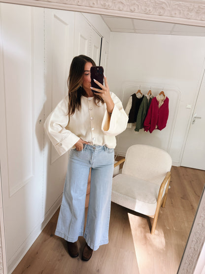 Cardigan Judith blanc cassé