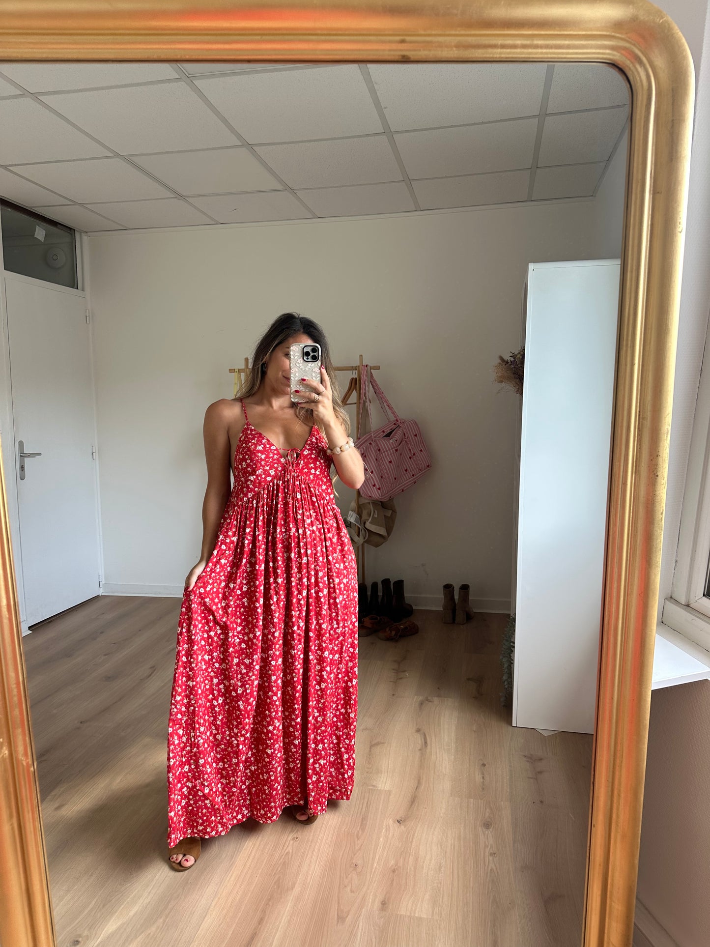 Robe longue fleurie Murcia