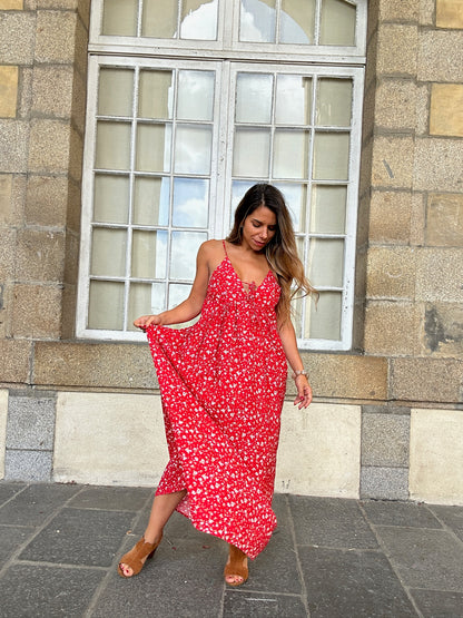 Robe longue fleurie Murcia