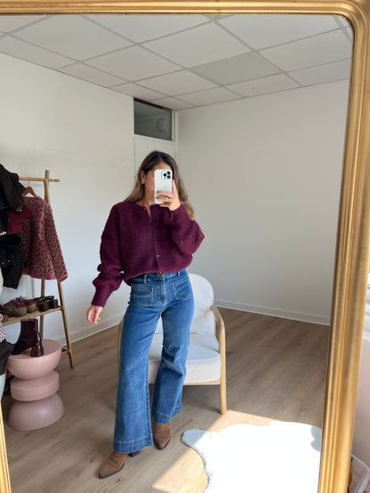 Cardigan Bordeaux Irène