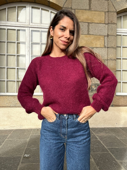 Pull Anna bordeaux