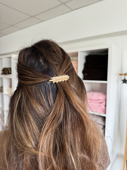 Barrette pour cheveux - feuilles