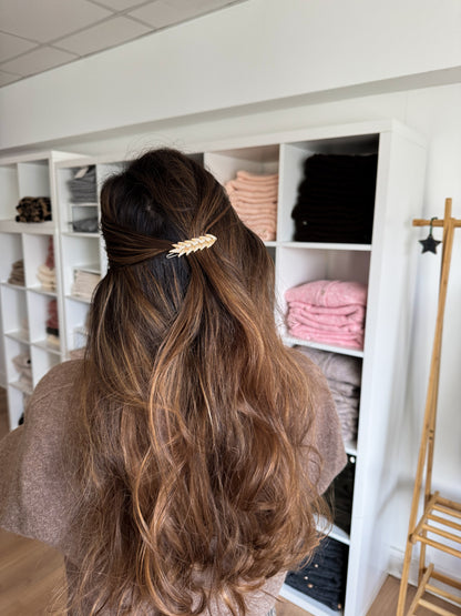 Barrette pour cheveux - feuilles