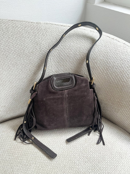 Sac à main en cuir Jodie chocolat