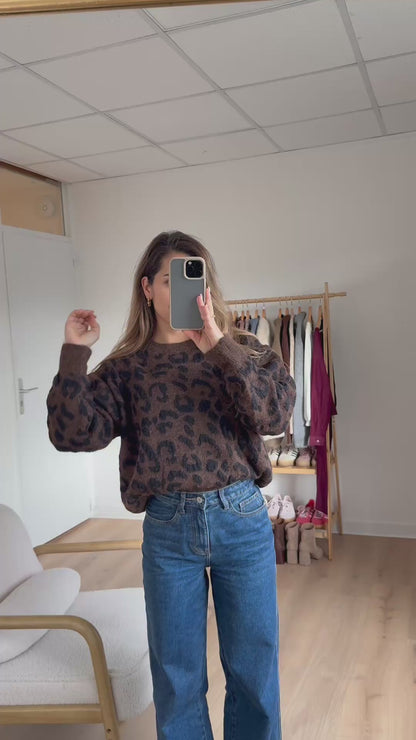 Pull Camille léopard