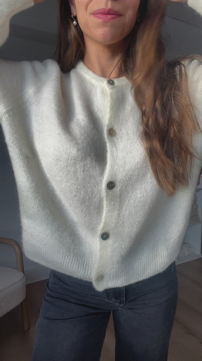 Maille en laine Léonie écrue