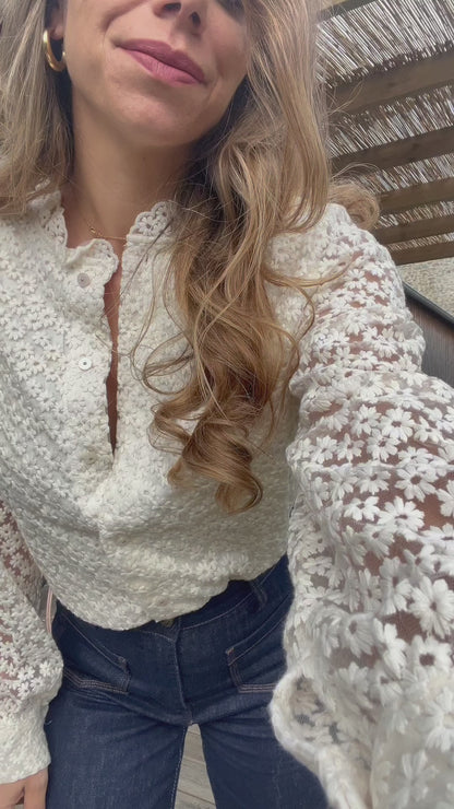Blouse brodée Isaure