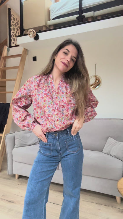 Blouse fleurie Capucine