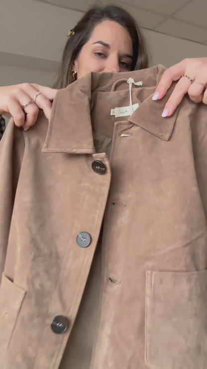 Veste effet daim Aline